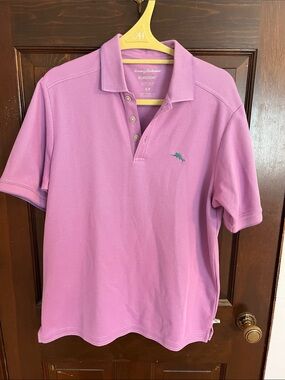 Tommy Bahama Lavender Short-Sleeve Polo